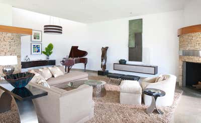  Mid-Century Modern Minimalist Living Room. Tyler Lake House by Mary Anne Smiley Interiors LLC.