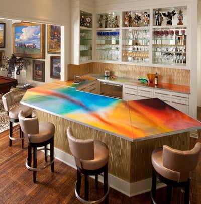  Modern Maximalist Bar and Game Room. Strait Lane by Mary Anne Smiley Interiors LLC.