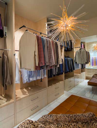  Maximalist Transitional Storage Room and Closet. Strait Lane by Mary Anne Smiley Interiors LLC.
