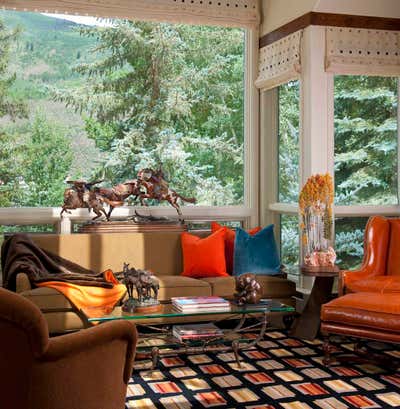  Transitional Modern Vacation Home Living Room. Vail Getaway  by Mary Anne Smiley Interiors LLC.