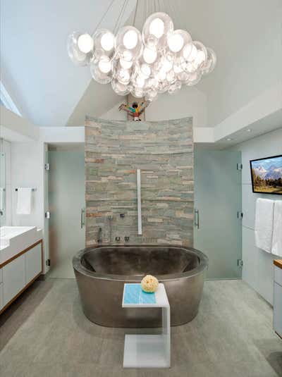 Rustic Vacation Home Bathroom. Vail Getaway  by Mary Anne Smiley Interiors LLC.