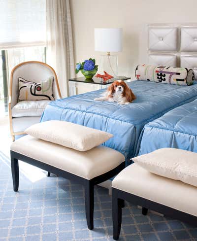  Modern Family Home Bedroom. Bluffview by Mary Anne Smiley Interiors LLC.