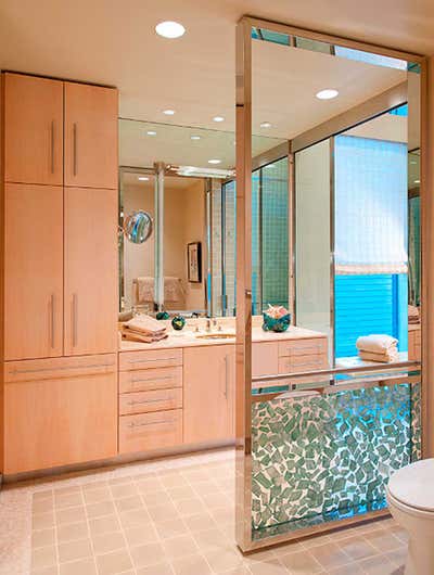 Modern Family Home Bathroom. Bluffview by Mary Anne Smiley Interiors LLC.