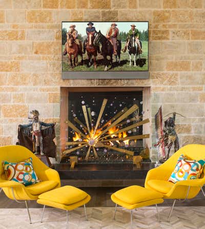  Western Country House Living Room. Modern Frontier by Mary Anne Smiley Interiors LLC.