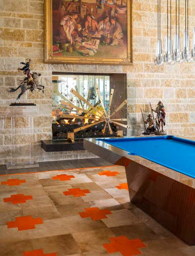  Western Southwestern Country House Bar and Game Room. Modern Frontier by Mary Anne Smiley Interiors LLC.