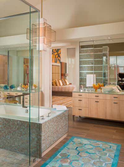  Contemporary Country House Bathroom. Modern Frontier by Mary Anne Smiley Interiors LLC.