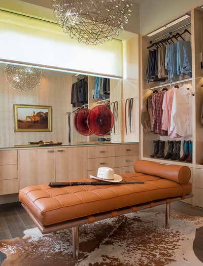  Modern Country House Storage Room and Closet. Modern Frontier by Mary Anne Smiley Interiors LLC.