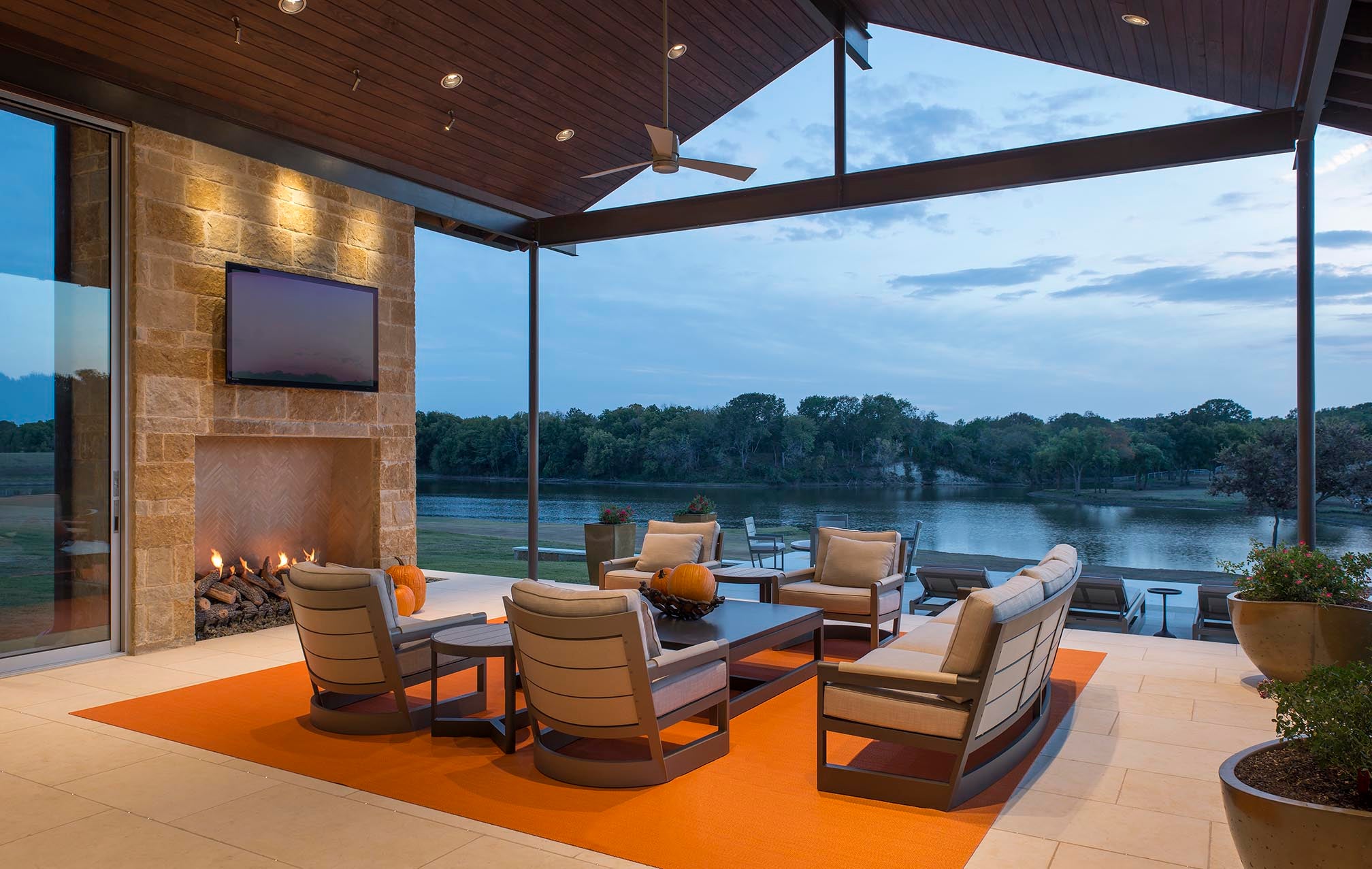 Contemporary Patio and Deck