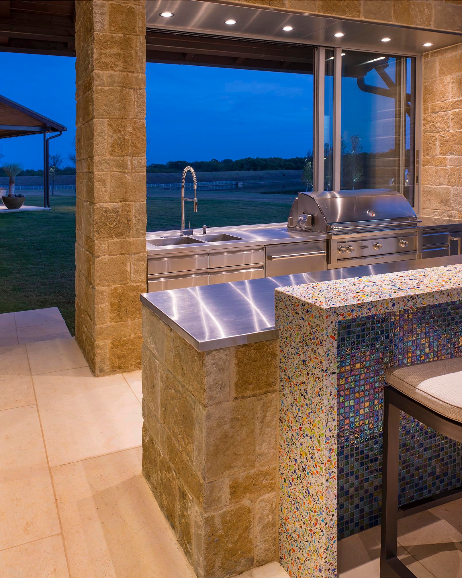 Contemporary Patio and Deck