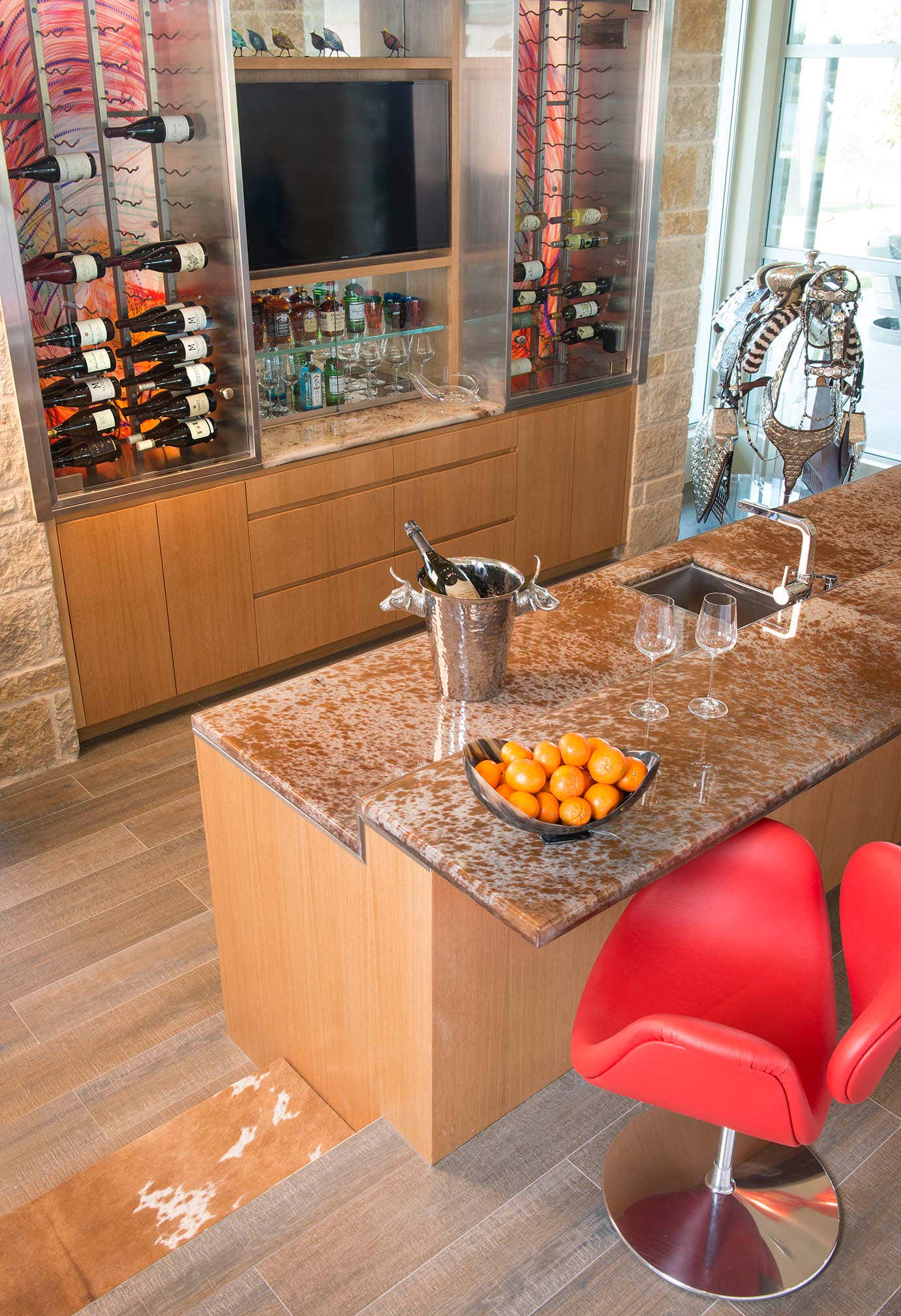 Contemporary Bar and Game Room