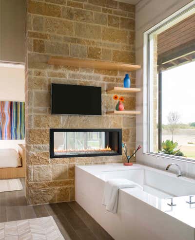  Modern Western Country House Bathroom. Modern Frontier by Mary Anne Smiley Interiors LLC.