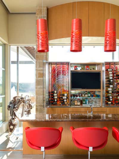  Southwestern Maximalist Country House Bar and Game Room. Modern Frontier by Mary Anne Smiley Interiors LLC.