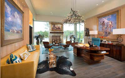  Contemporary Country House Workspace. Modern Frontier by Mary Anne Smiley Interiors LLC.