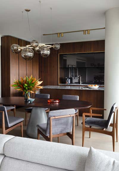  Modern Apartment Dining Room. Lower East Side by Lewis Birks LLC.