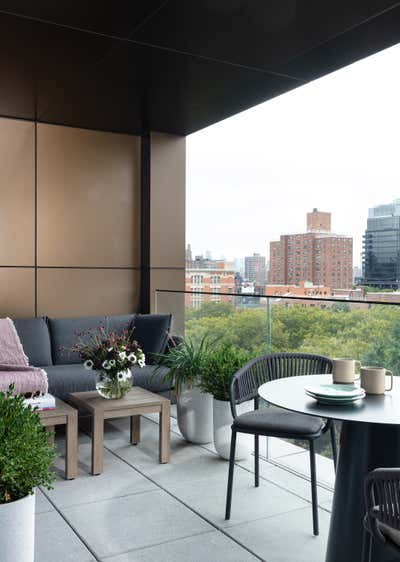  Minimalist Modern Apartment Patio and Deck. Lower East Side by Lewis Birks LLC.