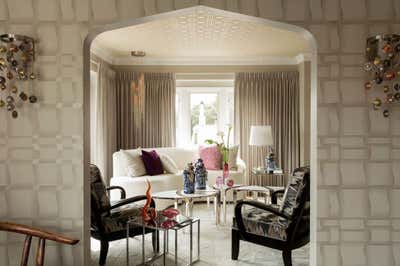  Art Deco Maximalist Apartment Living Room. Deco Redux by Favreau Design.