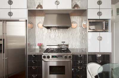  Art Deco Maximalist Apartment Kitchen. Deco Redux by Favreau Design.