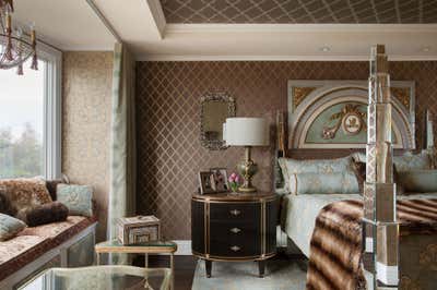  Maximalist Transitional Bedroom. New Classic by Favreau Design.