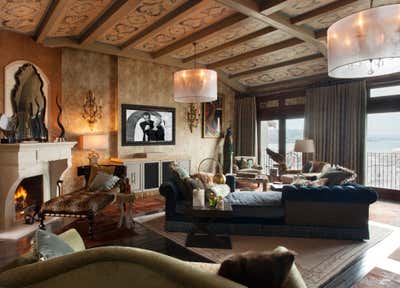  Eclectic Family Home Living Room. New Classic by Favreau Design.