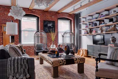  Contemporary Apartment Living Room. Lofty Goals by Favreau Design.