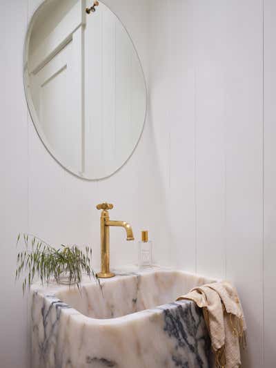  Modern Family Home Bathroom. Farmhouse Eclectic by Anja Michals Design.