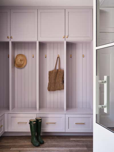  Beach Style Family Home Storage Room and Closet. Beachy Tiburon by Anja Michals Design.