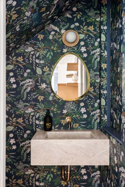  Modern Eclectic Family Home Bathroom. Modern Mill Valley by Anja Michals Design.