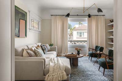  Eclectic Living Room. Hayes Street Bachelorette Pad by Anja Michals Design.