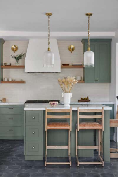  Modern Family Home Kitchen. Oakland Revival by Anja Michals Design.