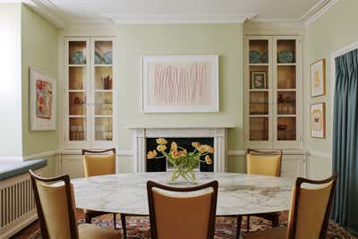  Mid-Century Modern Traditional Dining Room. Belgravia Townhouse by Max Dignam Interiors.
