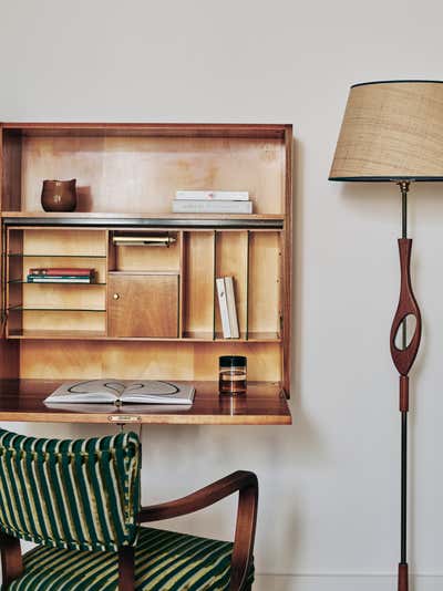  Mid-Century Modern Apartment Office and Study. Soho Apartment by Max Dignam Interiors.
