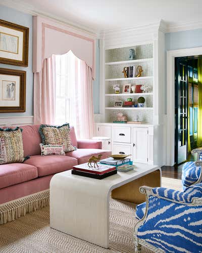  Beach Style Living Room. Garfield Fieldstone by Sarah Vaile Design.