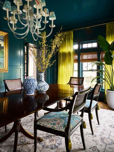  Preppy Dining Room. Garfield Fieldstone by Sarah Vaile Design.