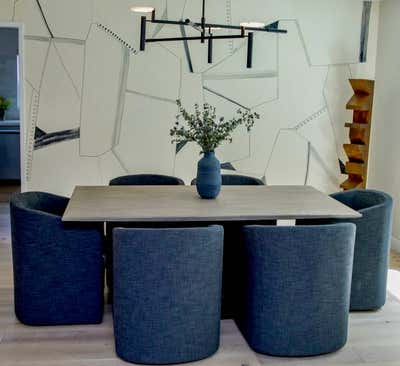  Organic Transitional Family Home Dining Room. Bel Air by Karla Garcia Design Studio - CA.