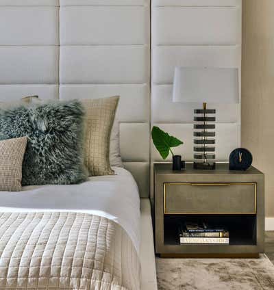 Modern Bachelor Pad Bedroom. Ten Thousand Penthouse by Karla Garcia Design Studio - CA.