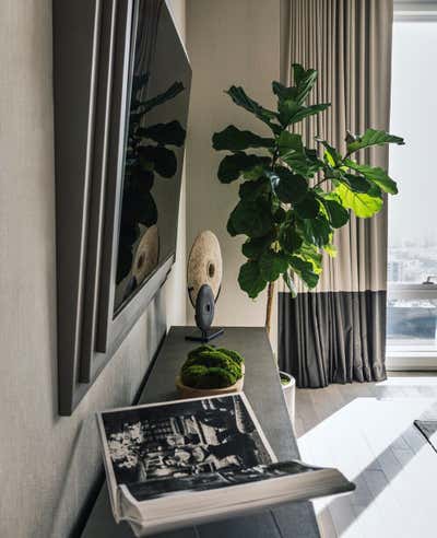 Modern Bachelor Pad Bedroom. Ten Thousand Penthouse by Karla Garcia Design Studio - CA.