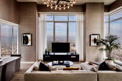  Modern Bachelor Pad Living Room. Ten Thousand Penthouse by Karla Garcia Design Studio - CA.