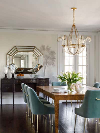  Transitional Family Home Dining Room. Arbor Vitae by Alexandra Kaehler Design.