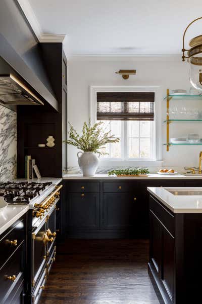  Mid-Century Modern Transitional Family Home Kitchen. Arbor Vitae by Alexandra Kaehler Design.