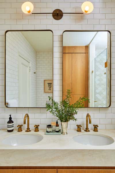  Transitional Bathroom. Upper West Side Family Home  by Sarah Lederman Interiors.