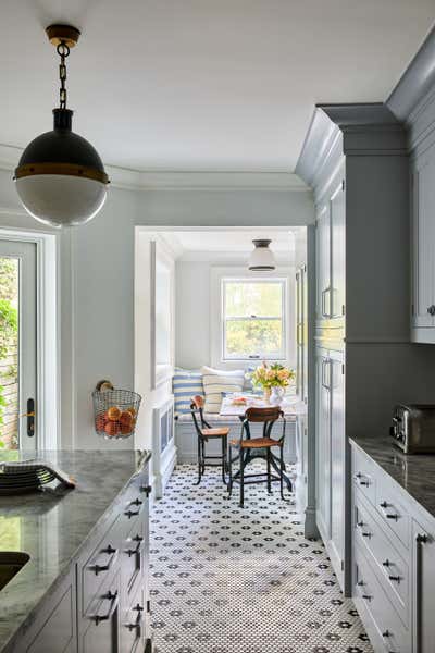  Transitional Kitchen. Upper West Side Townhouse  by Sarah Lederman Interiors.