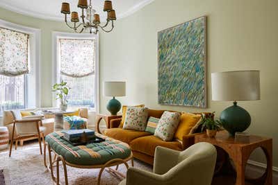 Transitional Living Room. Upper West Side Townhouse  by Sarah Lederman Interiors.