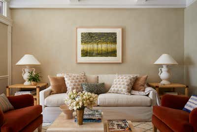  Transitional Living Room. Apartment on Central Park West  by Sarah Lederman Interiors.