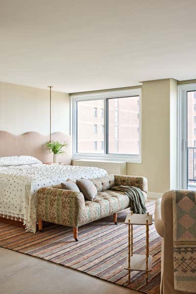 Modern Bedroom. Madison Avenue Pied-A-Terre  by Sarah Lederman Interiors.