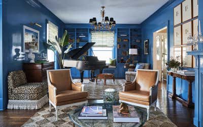  Maximalist Living Room. Lake Forest Greek Revivial  by Sarah Vaile Design.