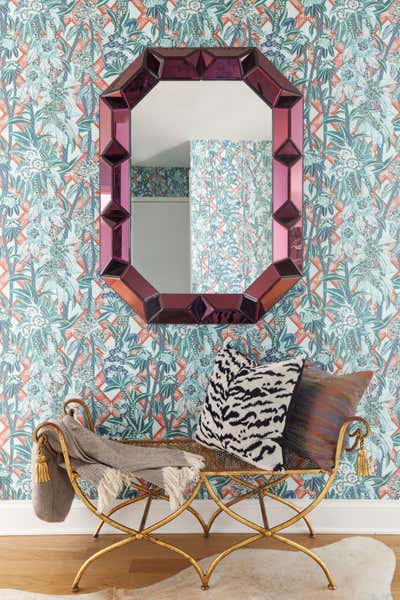  Maximalist Transitional Apartment Entry and Hall. Gold Coast Apartment by Sarah Vaile Design.