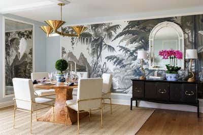  Hollywood Regency Apartment Dining Room. Gold Coast Apartment by Sarah Vaile Design.