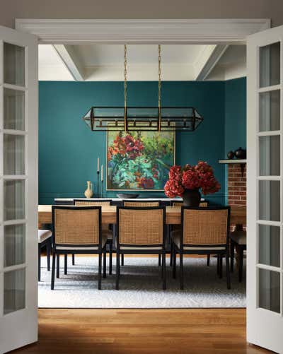  Eclectic Family Home Dining Room. Haverford Rd. by Studio Whitford.