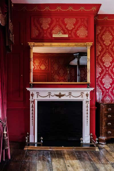  Regency Country House Bedroom. Georgian Revival by Haysey Design & Consultancy.