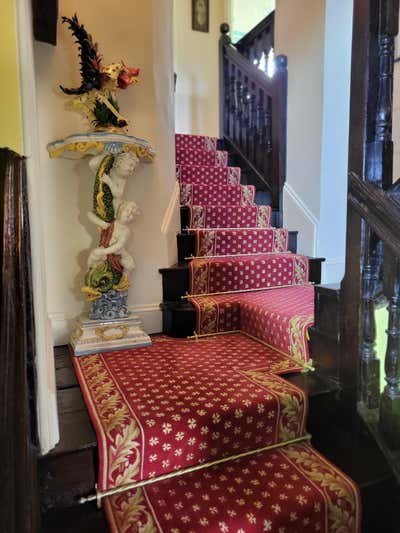  Traditional English Country Country House Entry and Hall. Bespoke Stair Runner by Haysey Design & Consultancy.